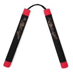 JDH - Nunchaku foam Zwart  en Rood